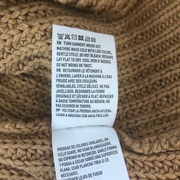 American Eagle Mustard Knit Sweater Pullover XS - Picture 8 of 8